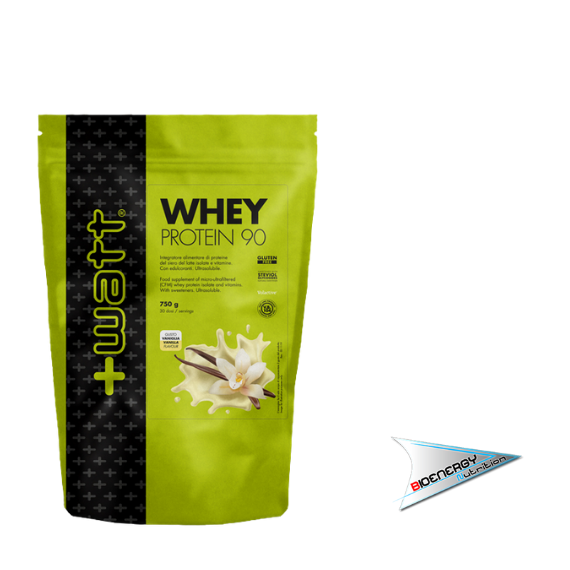 +Watt-WHEY PROTEIN 90  750 gr Doypack Vaniglia  